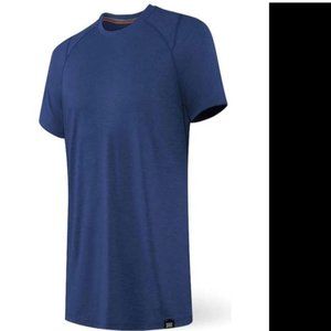 New Saxx Aerator Short Sleeve Tee, Blue, Medium